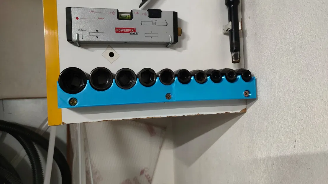 Giá đỡ đầu khẩu (socket holder) gắn tường cho gara gọn gàng - Image 1