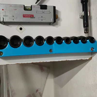 Giá đỡ đầu khẩu (socket holder) gắn tường cho gara gọn gàng