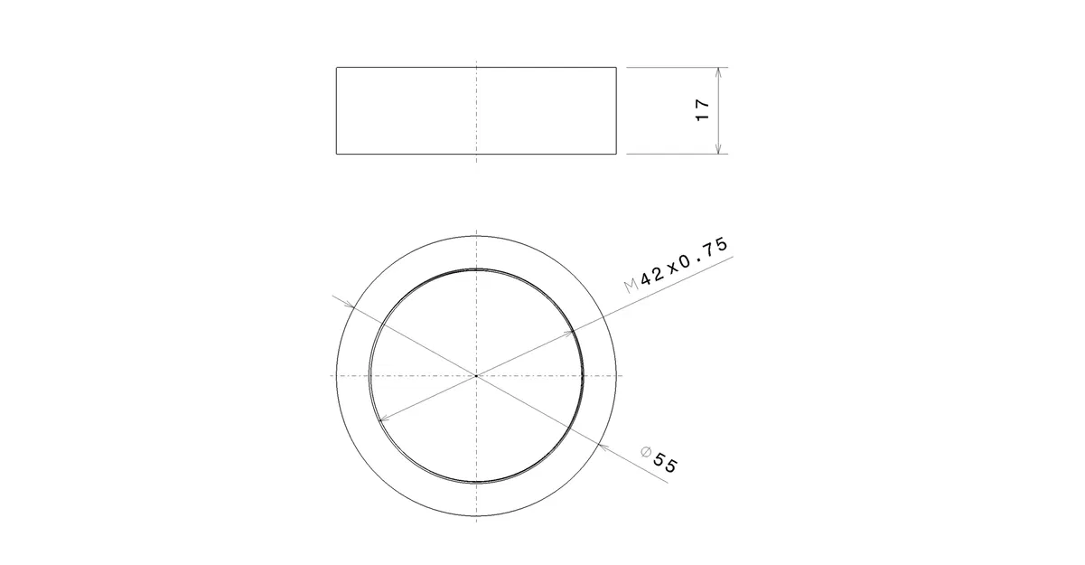 Đầu chuyển đổi ren M42x0.75 (T2 female adapter) cho kính thiên văn - Image 2
