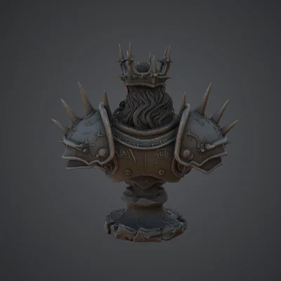 Tượng Dark Iron King – Vị Tướng Quân Với Vương Miện Gai