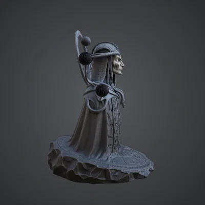 Bức Tượng Cosmic Oracle Bust – Phù Thủy Thiên Giới Với Các Hành Tinh Quay Quanh