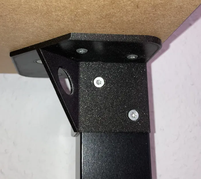 Ke góc gia cố chân bàn Ikea LACK kèm lỗ quản lý dây điện - Image 2