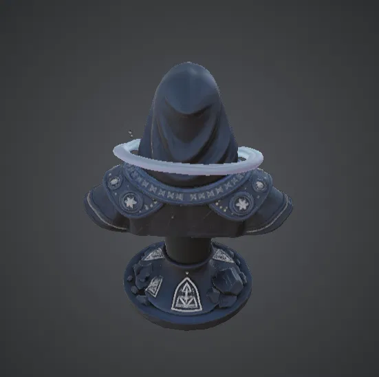 Tượng Bán Thân Mystic Oracle – Nhà Tiên Tri Huyền Bí với Mặt Nạ Con Mắt Thứ Ba - Image 3