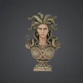 Tượng bán thân Medusa Gorgon – Nữ hoàng rắn thần thoại - Thumbnail 1