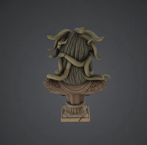 Tượng bán thân Medusa Gorgon – Nữ hoàng rắn thần thoại - Image 2
