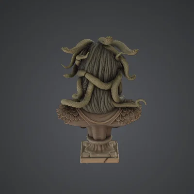 Tượng bán thân Medusa Gorgon – Nữ hoàng rắn thần thoại