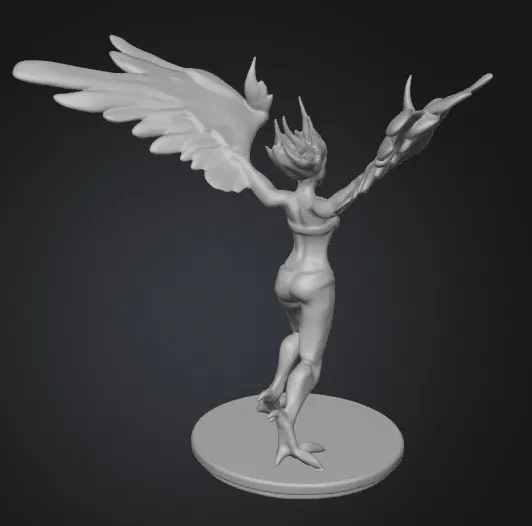 Mô hình 3D Nữ Yêu Quái Harpy (Giovane Arpia) chi tiết sắc nét - Image 2