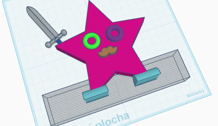 Mô hình Space Star - Nhân vật ngôi sao ngoài hành tinh độc đáo - Image 1