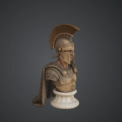 Tượng Bán Thân Chiến Binh Hy Lạp Hoplite – Tượng Lính Sparta Cổ Đại