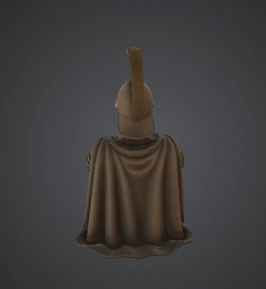 Tượng Bán Thân Chiến Binh Hy Lạp Hoplite – Tượng Lính Sparta Cổ Đại - Image 3