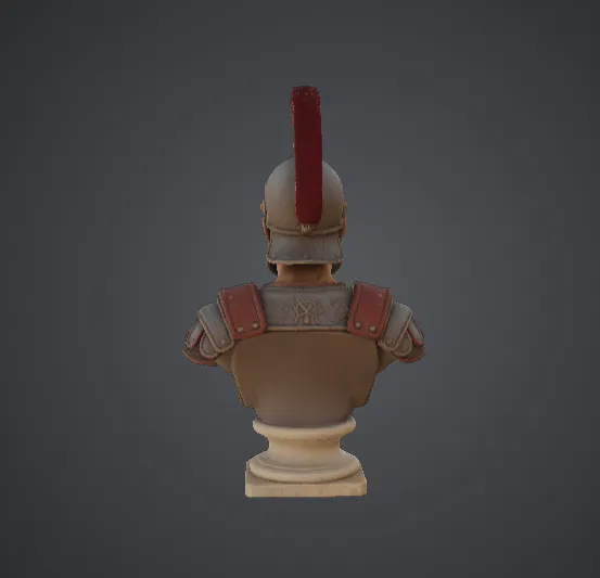 Tượng bán thân Lính lê dương La Mã – Tượng chiến binh La Mã cổ đại - Image 2