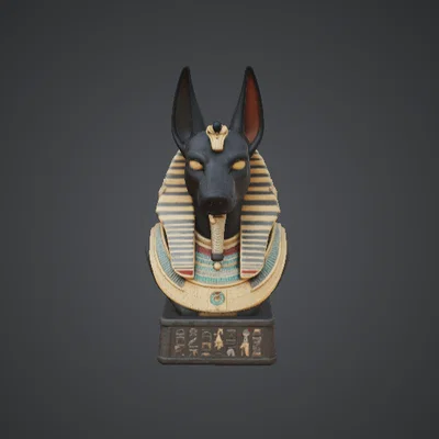 Tượng bán thân Anubis – Vị thần Ai Cập cai quản cõi âm