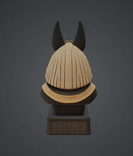 Tượng bán thân Anubis – Vị thần Ai Cập cai quản cõi âm - Image 3