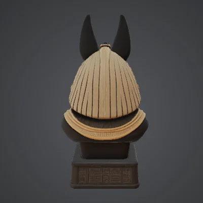 Tượng bán thân Anubis – Vị thần Ai Cập cai quản cõi âm