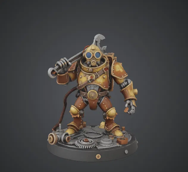 Chiến binh Steampunk Automaton – Robot Chiến đấu Cơ khí - Image 1