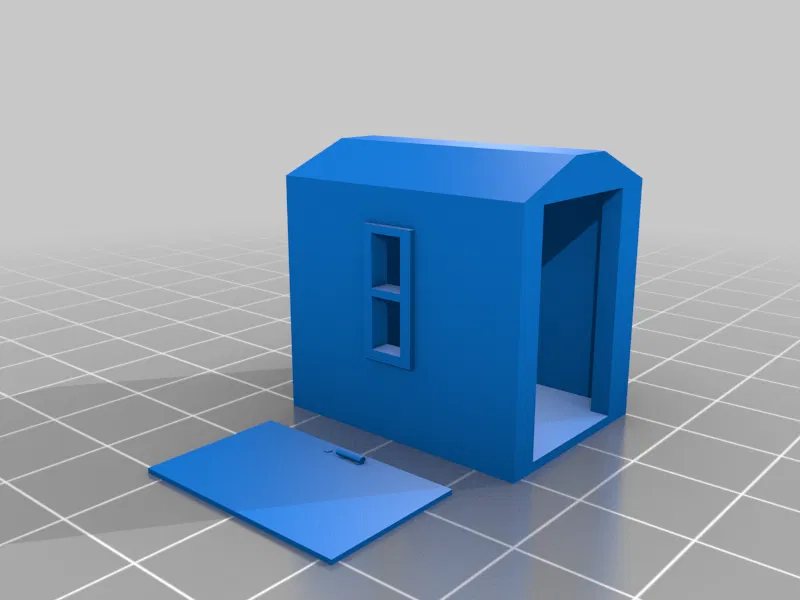 Mô hình nhà kho thu nhỏ cho sa bàn xe lửa HO Scale 1:87 - Image 1