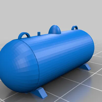 Mô hình bồn chứa khí Propane 500 gallon tỷ lệ HO (1:87) cho sa bàn
