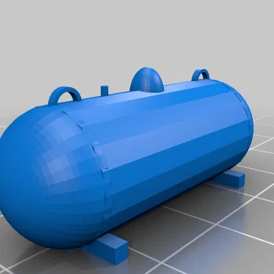 Mô hình bồn chứa khí Propane 500 gallon tỷ lệ HO (1:87) cho sa bàn