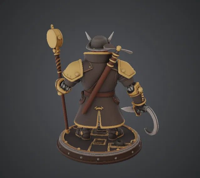 Thuyền trưởng Thám hiểm Steampunk – Nhà phiêu lưu cơ khí với Trượng La bàn - Image 3