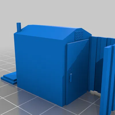 Nhà vệ sinh công cộng "park style" (tỉ lệ Ho 1:87)