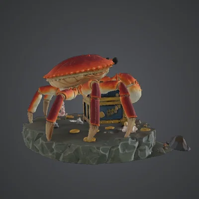 Treasure Guardian Crab – Sinh vật bảo vệ kho báu đại dương