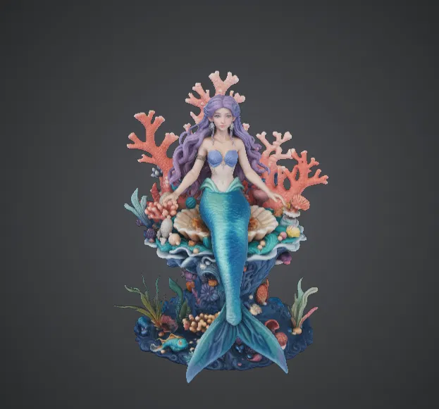 Tượng Nàng Tiên Cá Rạn San Hô – Tác Phẩm Nghệ Thuật Đại Dương Huyền Bí - Image 1