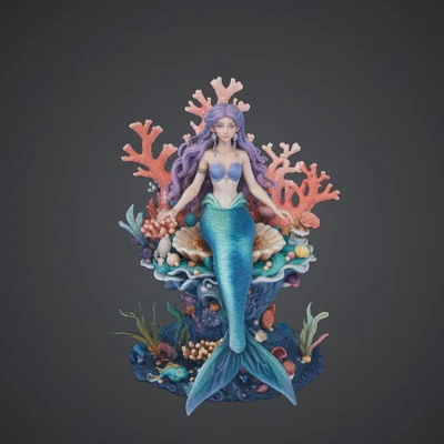 Tượng Nàng Tiên Cá Rạn San Hô – Tác Phẩm Nghệ Thuật Đại Dương Huyền Bí