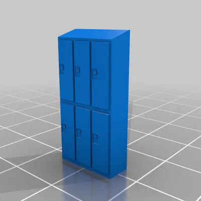 Tủ khóa (Lockers) tỉ lệ HO (1:87)