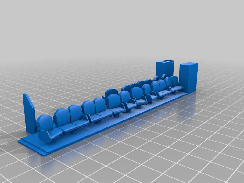 Nội thất toa xe Lounge-Cafe Amtrak "Con-Cor" (Tỷ lệ HO 1:87) - Image 8