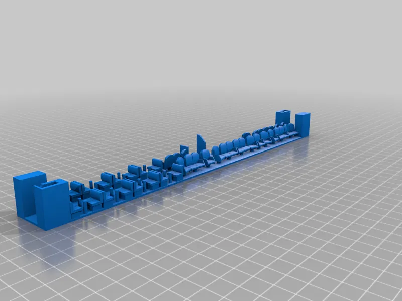 Nội thất toa xe Lounge-Cafe Amtrak "Con-Cor" (Tỷ lệ HO 1:87) - Image 10