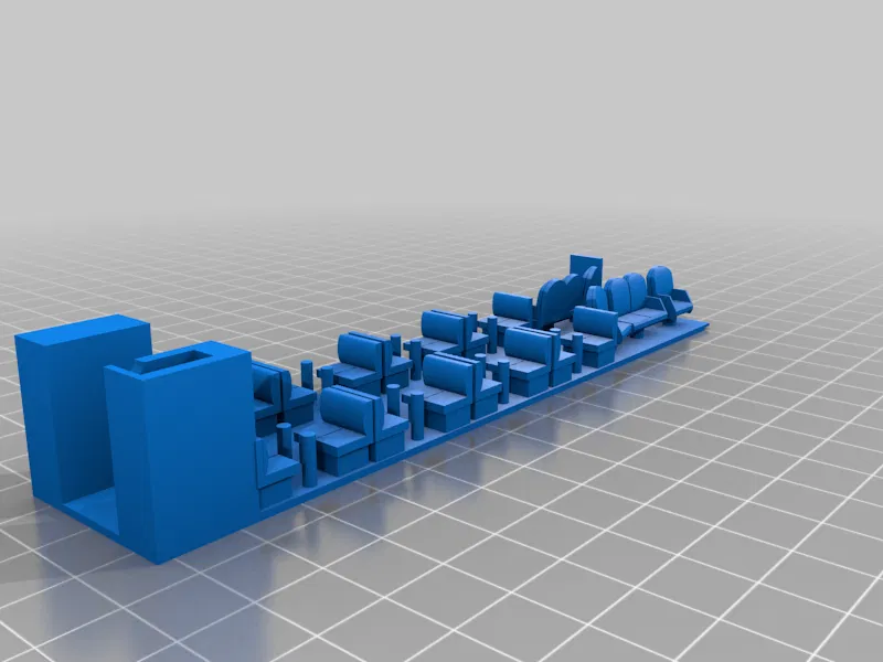 Nội thất toa xe Lounge-Cafe Amtrak "Con-Cor" (Tỷ lệ HO 1:87) - Image 11