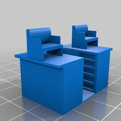 Chi tiết ghế ngồi cupola cho toa caboose "Athearn" wide vision (tỉ lệ HO 1:87)