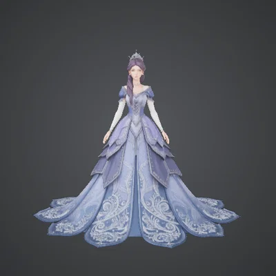 Tượng Công chúa Fantasy Thanh lịch – Mô hình Công chúa Váy hoàng gia