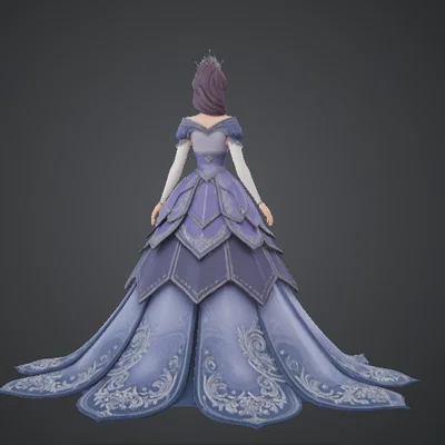 Tượng Công chúa Fantasy Thanh lịch – Mô hình Công chúa Váy hoàng gia