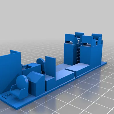 Nội thất toa tàu caboose thép "Bachmann" (Tỉ lệ HO 1:87)