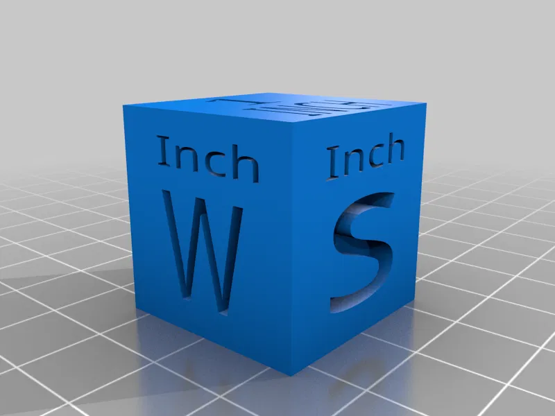 Mô hình khối lập phương 1 inch (Inch Photo Cube) dùng để test máy - Image 1