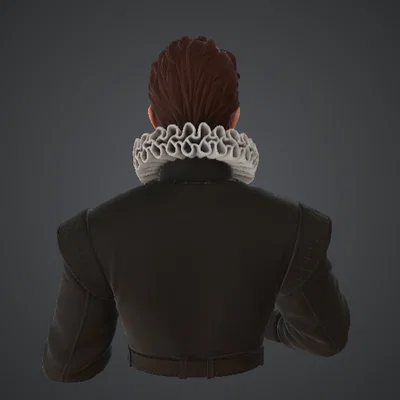 Tượng bán thân Học giả thời Phục Hưng – Triết gia lịch sử cùng cuộn giấy