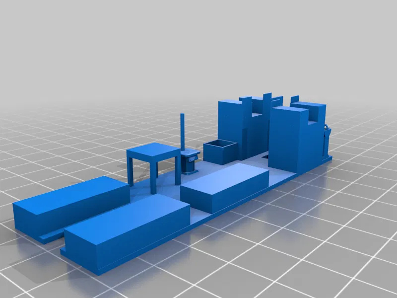 Bộ nội thất mô hình toa tàu Caboose thép (tỉ lệ HO 1:87) - Image 1