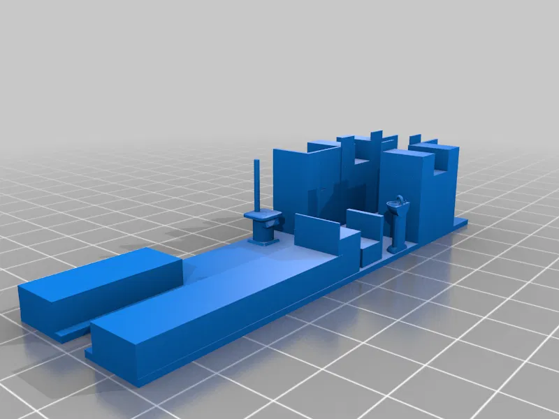 Bộ nội thất mô hình toa tàu Caboose thép (tỉ lệ HO 1:87) - Image 2