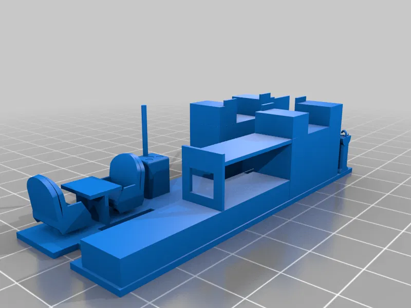 Nội thất toa caboose mái vòm (steel cupola) Tyco - Tỉ lệ HO - Image 2