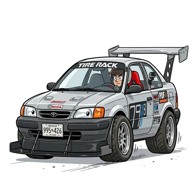 Mô hình xe đua Toyota Tercel (My Subscriber Race Tercel) 3D - Image 2