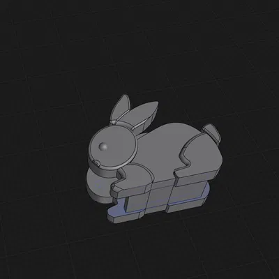 Mẫu in 3D giá đỡ khăn giấy hình chú thỏ trang trí bàn ăn