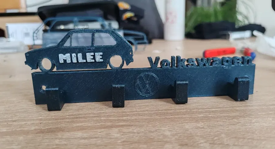 Móc treo chìa khóa Volkswagen (VW_KEY_RACK) - Phụ kiện in 3D độc đáo - Image 1