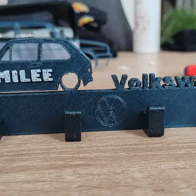 Móc treo chìa khóa Volkswagen (VW_KEY_RACK) - Phụ kiện in 3D độc đáo