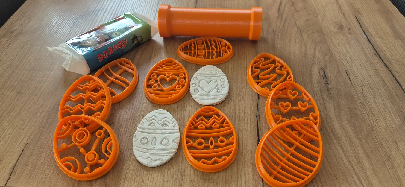 9 khuôn cắt hình trứng Phục sinh cho bé sáng tạo cùng đất sét DO&DRY - Image 1