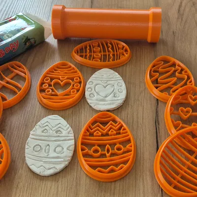 9 khuôn cắt hình trứng Phục sinh cho bé sáng tạo cùng đất sét DO&DRY