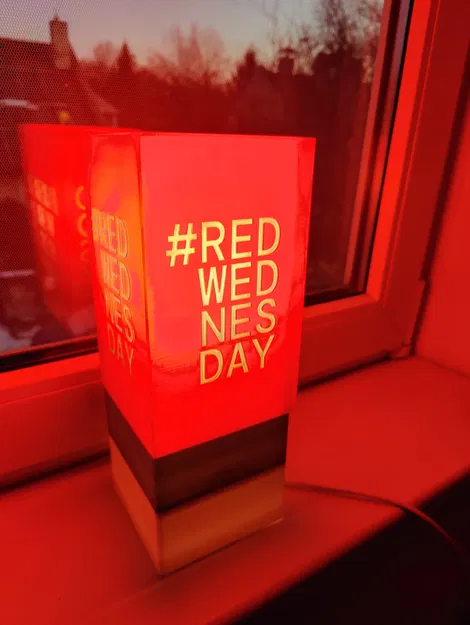 Chụp đèn trang trí Red Wednesday in 3D đẹp mắt và ấn tượng - Image 1