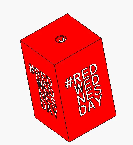 Chụp đèn trang trí Red Wednesday in 3D đẹp mắt và ấn tượng - Image 2