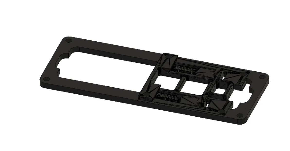 Ngàm gắn DIN rail cho bộ nguồn Mean Well LRS-200 - Image 1