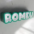 Bảng tên 3D Romeu (Romeu 3D Name Sign) - Thumbnail 2